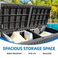thumbnail image 7 of DEXTRUS Outdoor Lockable 180 Gallon Resin Deck Box, Black, 7 of 7