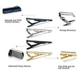 thumbnail image 4 of Moins de 10 Pince de Fixation 4 Pcs Pinces à Cravate pour Hommes Ensemble de Barres à Cravate pour Cravates Régulières Cravate Mariage Affaires Pinces à Épingle, 4 of 8