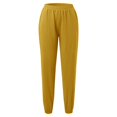 thumbnail image 4 of Pants for Women Woman Pajama Pants Petite Pajama Jean Women Business Casual Business Casual Stretch for Pant Medium Trouser Fashion Woman Tailo Yellow M, 4 of 5