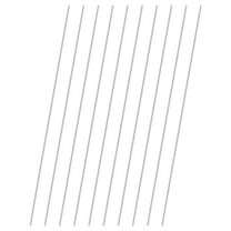 Uxcell 10-Pack 304 Stainless Steel Solid Round Rod, 1.2x200mm Metal Solid Shaft Rods for DIY Craft[0.05x7.87IN]