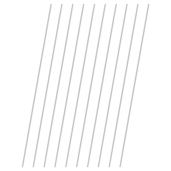 Uxcell 10-Pack 304 Stainless Steel Solid Round Rod, 1.2x200mm Metal Solid Shaft Rods for DIY Craft[0.05x7.87IN]