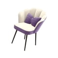 thumbnail image 4 of Silla de Maquillaje Perfecl Taburete de Tocador Cómoda Con Respaldo Violeta, 4 of 8