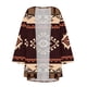 thumbnail image 4 of Cárdigan de mujer, blusa informal estampada de manga larga con bolsillo, cárdigan, chaqueta de gasa sin límites para mujer, 4 of 5