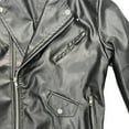 thumbnail image 5 of Men's PU Leather Jackets Zip up Motorcycle Jackets Notched Collar Vintage Bomber Jackets Classic Windbreak Coat Padded Waterproof Baseball Coat Fall Winter Warm Coats, 5 of 6