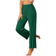 thumbnail image 4 of INSPIRE CHIC Women's Cotton Pajama Bottom Elastic Waist Loose Lounge Sweatpants Pants with Pockets L Deep Green, 4 of 6
