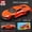 Corvette Orange, variant on 1:64 car model, diecast sports car, JDM car collection, classic muscle car toy, mini alloy racing car, boys hobby collectible toys