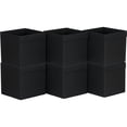 thumbnail image 1 of Household Essentials Corbeilles de Rangement Pliables en Tissu 86-1 Set de 6 Cubes avec Poignée à Rabat, Noir, 1 of 1