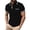 Black, variant on Yuhangmm Men's Polo Shirts, Men's Shirts - Spring Business Lapel Top with Short Sleeves and Patchwork Detail for Everyday Comfort Light Blue XXXL