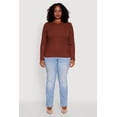 thumbnail image 3 of Women's Plus Size Long Sleeve V Neck Tee, 3 of 5