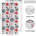 thumbnail image 2 of Marine Anchor Pattern Hand Towels, Steering Wheel Lifebuoy Kitchen Towel Ultra Soft and Absorbent,Decorative Fingertip Face Towel for Bathroom Hotel, 2 PCS, 28.3"x 14.4", 2 of 5