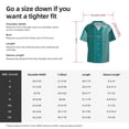thumbnail image 5 of Ratiio Teal Color Print Mens Casual Short Sleeve Shirts Button Down Textured Shirts Summer Beach Shirt with Pocket Men's Casual Short-sleeved Shirt, 5 of 5