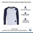 thumbnail image 4 of CTM  Thermal Underwear Raglan Sleeve Shirt (Men), 4 of 4