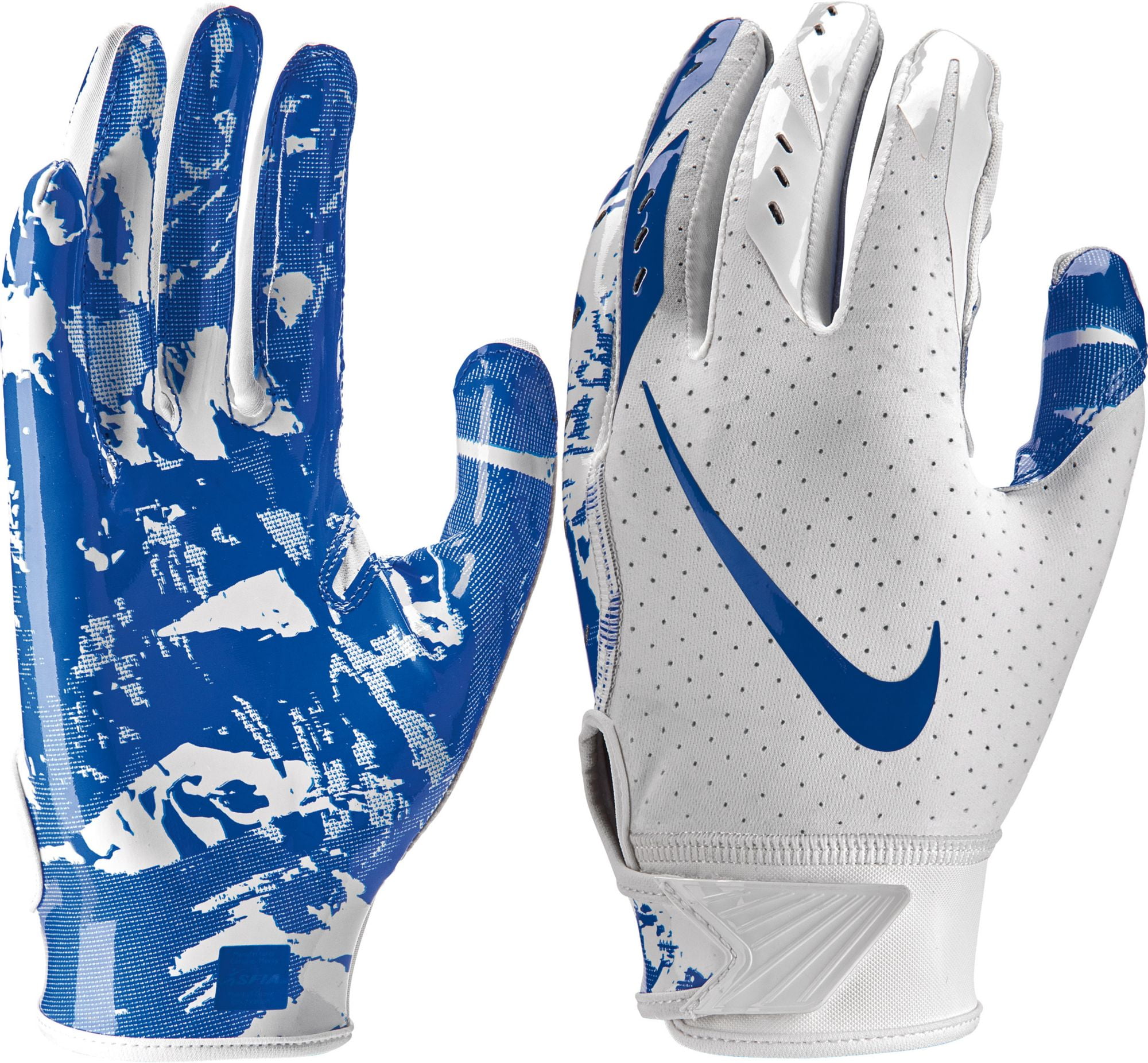 Nike Youth Vapor Jet 5.0 Receiver Gloves 2018 White/Game Royal M