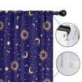 thumbnail image 4 of Blackout Kids Curtains,Blue Gold Sun Moon Pattern Childrens Insulated Curtains Set Of 2,Bedroom Essentials,Toddler Room Decor 42x54in(106x137cm), 4 of 5