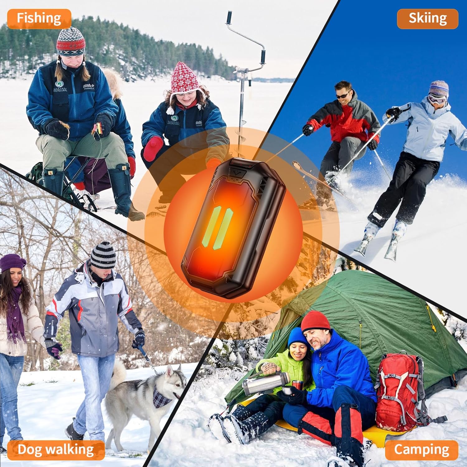 Portable Electric Hand Warmer Hot Hands 3-Level Heating Suitable for Pocket Handbags Reusable USB Hand Warmer Rechargeable Ldeal Technology Gift for Woman Man