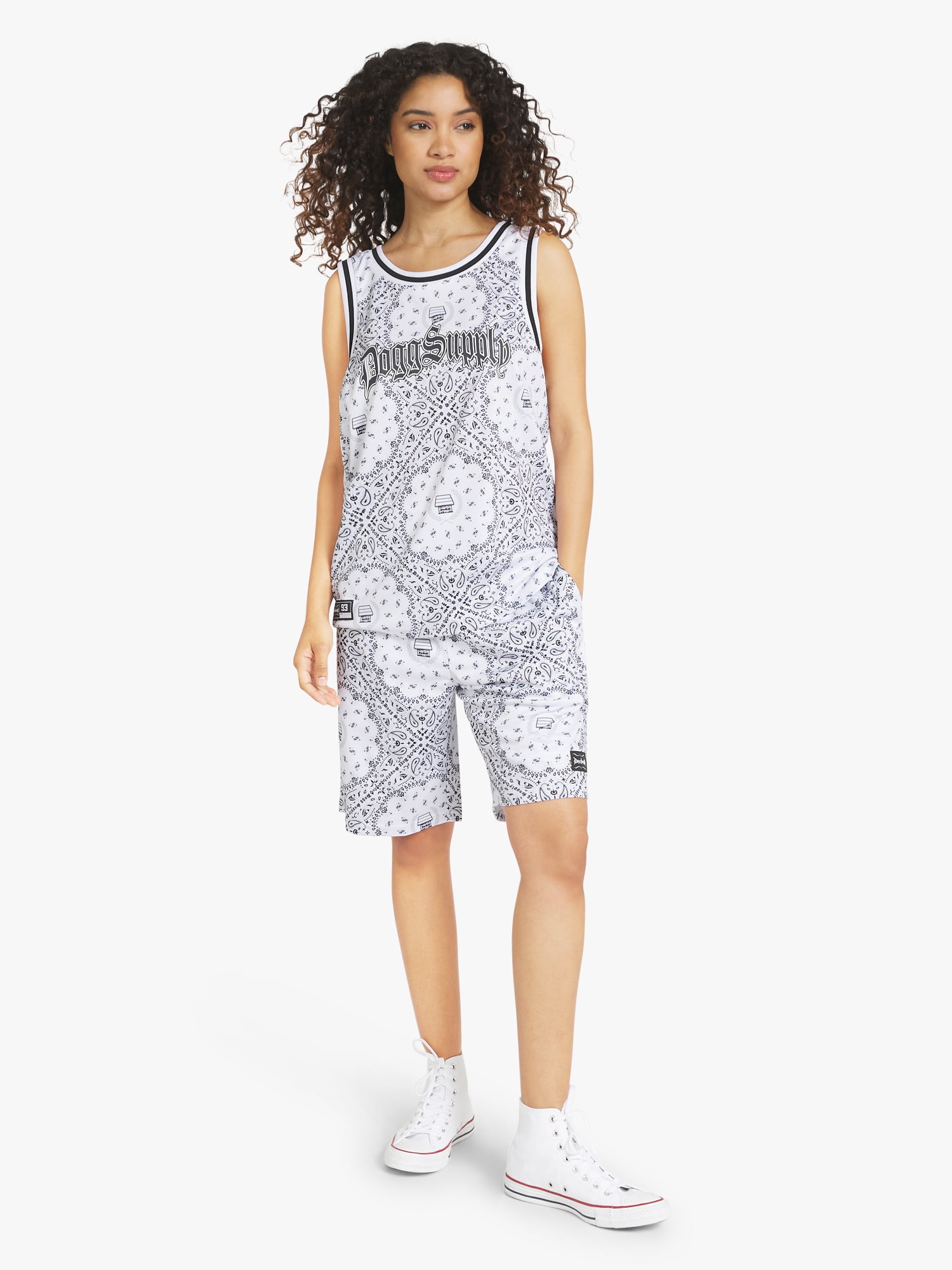 Dogg Supply by Snoop Dogg Big Men's Bandana Print Mesh Tank, Sizes 4XL - 5XL
