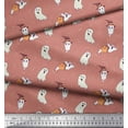 thumbnail image 3 of Soimoi Polyester Crepe Fabric Ghost Halloween Print Fabric by The Yard 42 Inch Wide, 3 of 3