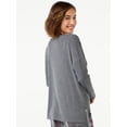 thumbnail image 2 of Joyspun Women's Hacci Knit Sleep Top, Sizes S to 3X, 2 of 3