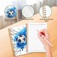 thumbnail image 3 of Cuaderno espiral con diseño deportivo, libreta de notas para estudiantes, cuaderno escolar con estampado de fútbol, 3 of 5