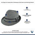 thumbnail image 6 of San Diego Hat Company  Tweed Fedora with Trim Hatband (Men), 6 of 6