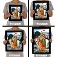 thumbnail image 7 of IBA Indianbeautifulart Radha Krishna Picture Frame Religious Poster Black Wall Frame Deity Photo Frame Wall Decor&nbsp;For Home/ Office/ Temple-6 x 8 Inches, 7 of 7