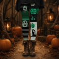 thumbnail image 4 of Leggings For women Mummy Skull Print 4-Way Stretch Casual Fashion Tummy Control Leggings, 4 of 6