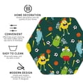 thumbnail image 4 of Kll Hexagon Drink Coasters Set Of 4,Pu Leather Absorbent Coasters Set Decorative Coffee Cup Coasters Housewarming Gift For Home Decor-Sport Monster, 4 of 9
