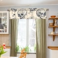 thumbnail image 4 of Skulls Skeleton Curtain Valances Farmhouse Design Window Treatment Decor Blackout Rod Pocket for Windows Living Room Kitchen 54" x 18", 4 of 5