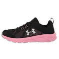 thumbnail image 2 of Under Armour Unisex Kids' Grade School Assert 8 Sneaker Black/Lipstick/Metallic Silver - 3022100-003, 2 of 5