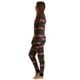 thumbnail image 2 of #FollowMe Women's Printed Henley Thermal Underwear Set with Jogger Pant (Black - Christmas Fairisle, XX-Large), 2 of 3