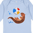 thumbnail image 4 of Inktastic Cute Otter and Beachball Boys or Girls Long Sleeve Baby Bodysuit, 4 of 5