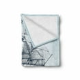 thumbnail image 2 of Vintage Boat Soft Flannel Fleece Blanket, Old Sketch Yacht at Sea Adventure in Ocean Marine Aquarelle Art, Cozy Plush for Indoor and Outdoor Use, 50" x 70", Baby Blue and Dark Blue, by Ambesonne, 2 of 6