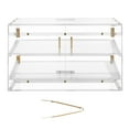 thumbnail image 1 of KFFKFF Bakery Display Case, 2-Tier Commercial Countertop Pastry Display Case, Clear Acrylic Bread Box for Kitchen, Party Cake Cabinet with Magnetic Rear Door, 1 of 9