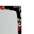thumbnail image 3 of Ambesonne Emoji Fitted Sheet, Not Today Cupid Text Pattern, California King, Black White and Dark Pink, 3 of 3