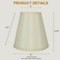 thumbnail image 2 of Urbanest Silk Empire Lamp Shade 5x9x8.5", Cream, 2 of 6