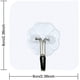 thumbnail image 2 of 40 Ganchos transparentes autoadhesivos resistentes al agua, soporte de carga de 10 kg, gancho adhesivo fuerte de plástico para dormitorio, baño, cocina, puerta, pared, nevera, luz de techo, 2 of 7