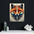 thumbnail image 4 of ONETECH Animal Canvas Wall Art Abstract Animal Decoration Picture Home decor Two Foxes Artwork for Bedroom Bathroom Room Home Office Decor, 4 of 4