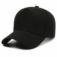 thumbnail image 3 of Prolriy Baseball Cap Hats for Men Women Outdoor Sunshade Sun Hat Baseball Cap Men and Women Solid Color Cap Trucker Hat Black, 3 of 3