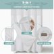 thumbnail image 3 of Cortina de ducha Eachope White Waffle Weave, 230 g/m², 180 x 200 cm, 3 of 7