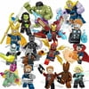 16 Pcs Splicing Action Figure Toy Set, 2 Inch Mini Stitching Figure Collectible Battle Building Kit, Gift for Children or Passionate and Nostalgic Adults