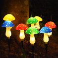 thumbnail image 1 of Decoración de jardín, 8 modos, impermeable, para exteriores, lámpara LED multicolor con forma de hongo para Navidad, Halloween, jardín, patio, césped, 1 of 5