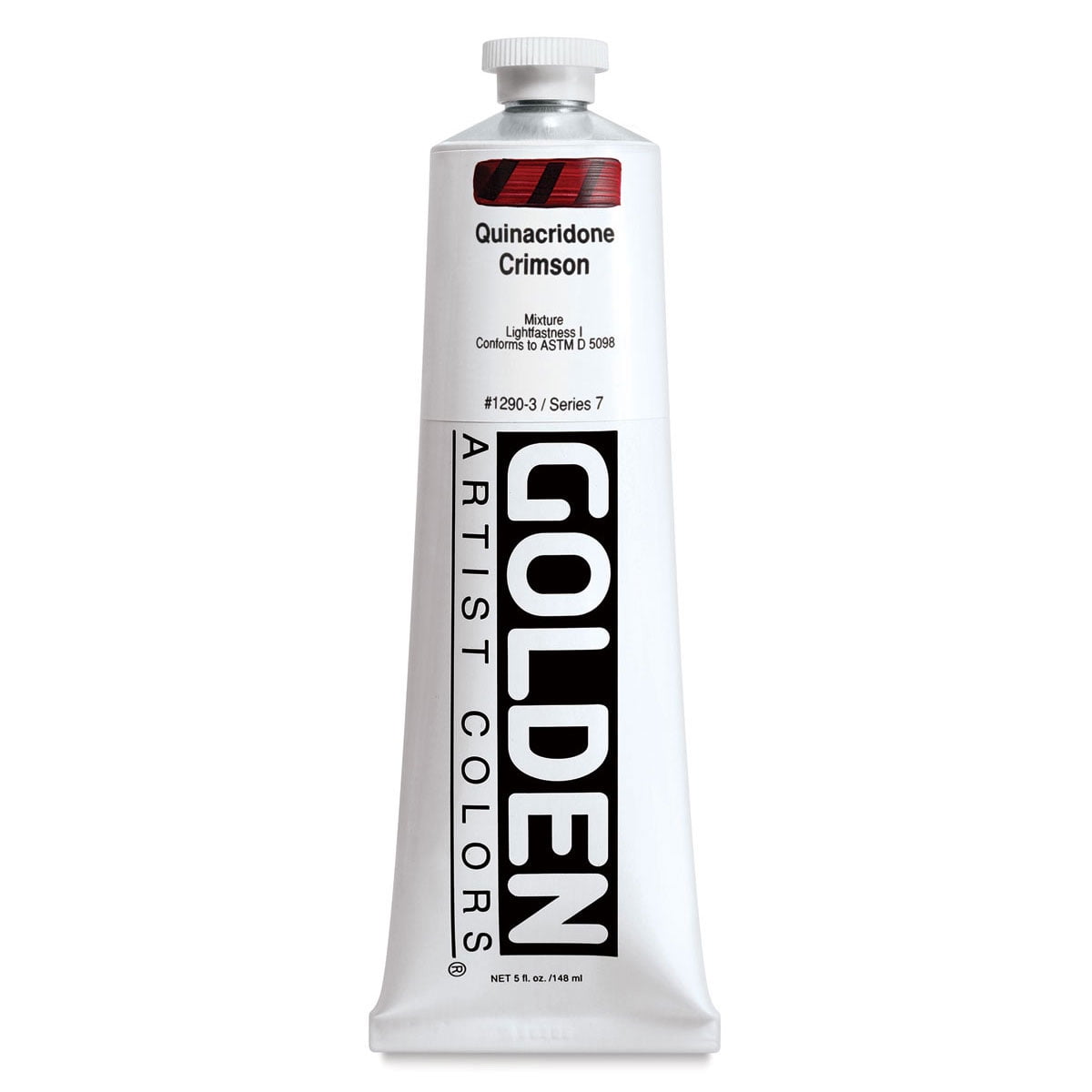 Golden Heavy Body Artist Acrylics - Quinacridone Crimson, 5 oz Tube