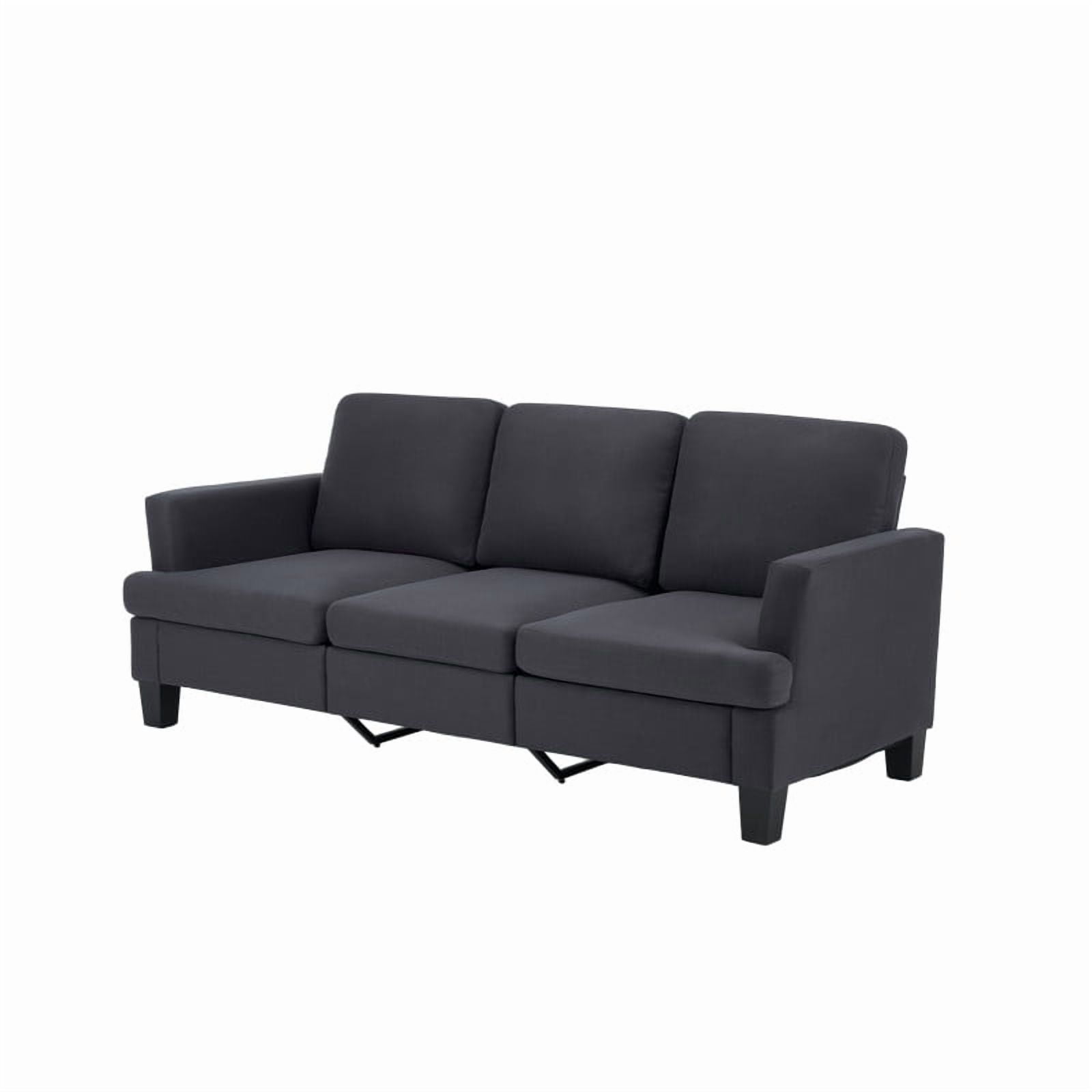 84" Modern 3-Seater Sofa, Upholstered Couch with Washable Covers and 25.6'' Deep Seat, Comfy Sofa Couch for Living Room, Bedroom, Apartment, Office