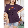 thumbnail image 2 of Anbech Sanderson Sisters Women's Plus Shirt Short Sleeve Vintage Printed Tshirts Halloween Funny Graphic Tee, 2 of 4