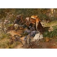 thumbnail image 3 of Riccardo Pellegrini 14x11 Black Modern Framed Museum Art Print Titled - The Snake Charmer, Morocco (1899), 3 of 5