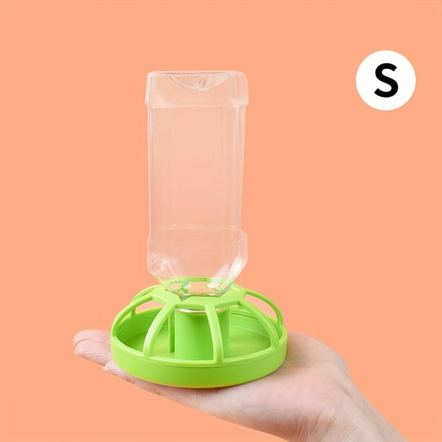 HLONK Distributeur Automatique de Pétales pour Petits Animaux - Système de Nourriture et de Boisson à Alimentation Lente par Gravité Anti-Déversement Plat en Plastique Durable pour Tortues Lézards Geckos - Hygiénique