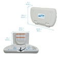 thumbnail image 2 of ECR4Kids Horizontal Wall-Mounted Changing Station with Slim Back, White Granite, 2 of 9