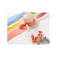 thumbnail image 5 of INSPIRAR CHIC Mujeres Bufandas Largas Plisadas, Banda de Cabello de Color Sólido con Gradiente de Contraste, Bufandas de Cuello Naranja Gradiente 49.2"x4.3"(LxA), 5 of 5