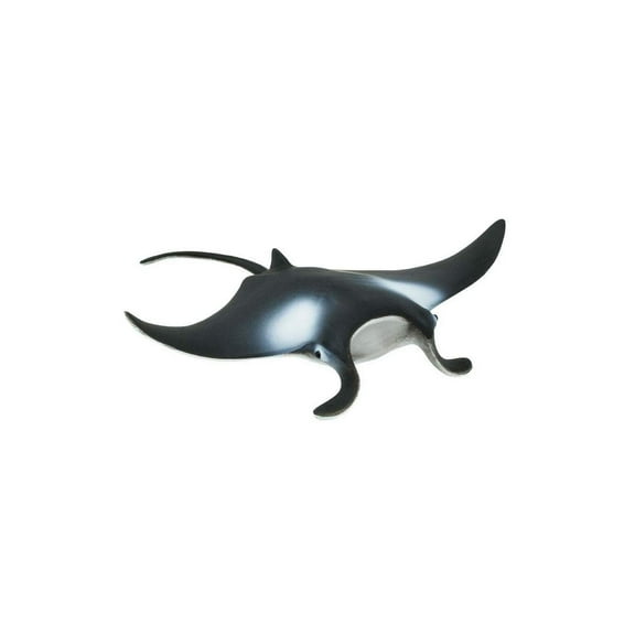 Safari Ltd. Manta Ray Figurine - Realistic 4" Sea Creature Figure - Educational Toy for Boys, Girls, and Kids Ages 3 