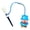 Sky Blue, variant on YIFAEUX Cartoon Duck Golf Tees Holder with Anti-Loss Rope Clear Plastic PVC Tees for Consistent Drives Fun Novelty Golf Accessories